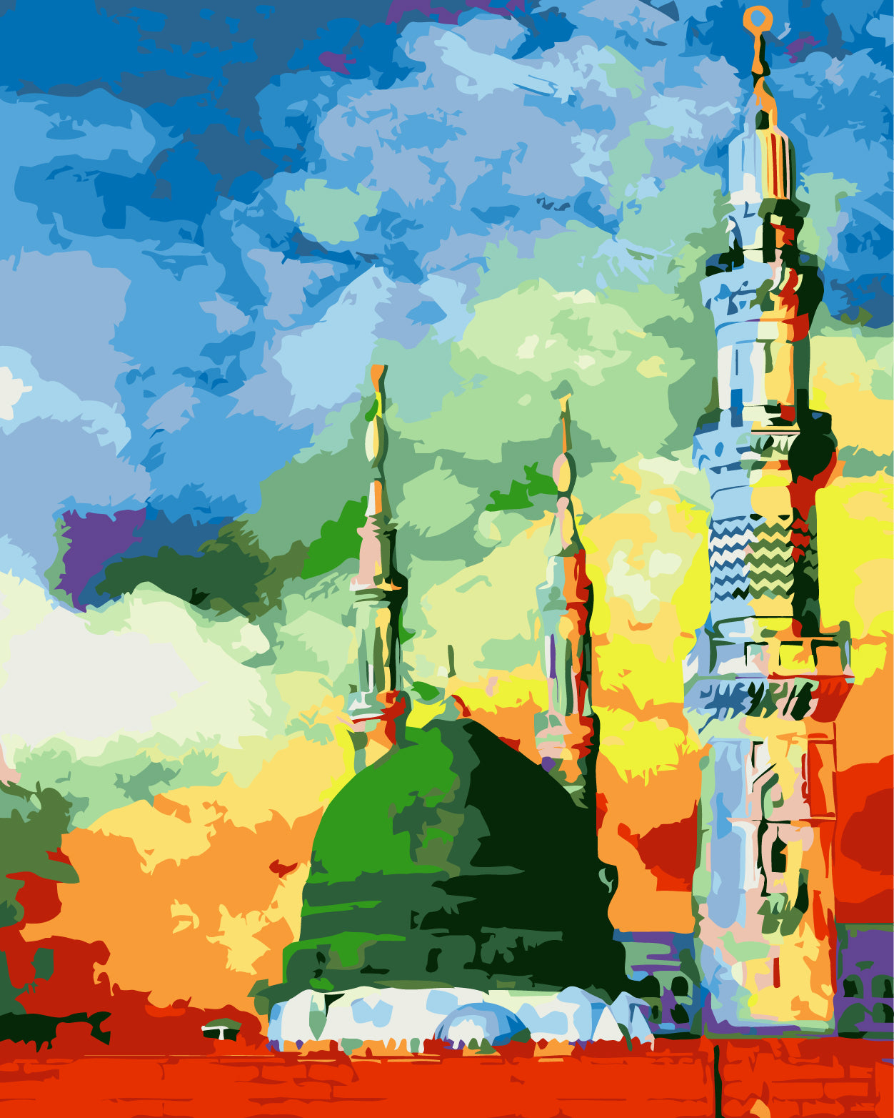 Ruhe bei Sonnenaufgang: Die Gelassenheit der Madina-Moschee