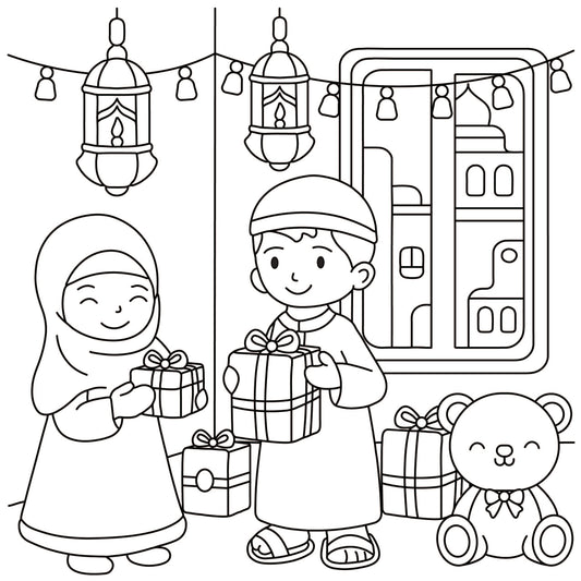 Eid & Ramadan Colouring Book