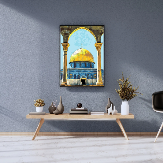 Zeitlose Schönheit: Die exquisite Architektur des Innenhofs der Madina-Moschee