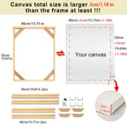 Tasbih Calligraphy Canvas Art Set